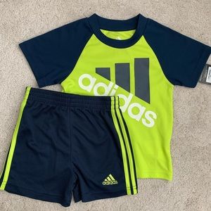 NWT Adidas Shorts and Tee Set